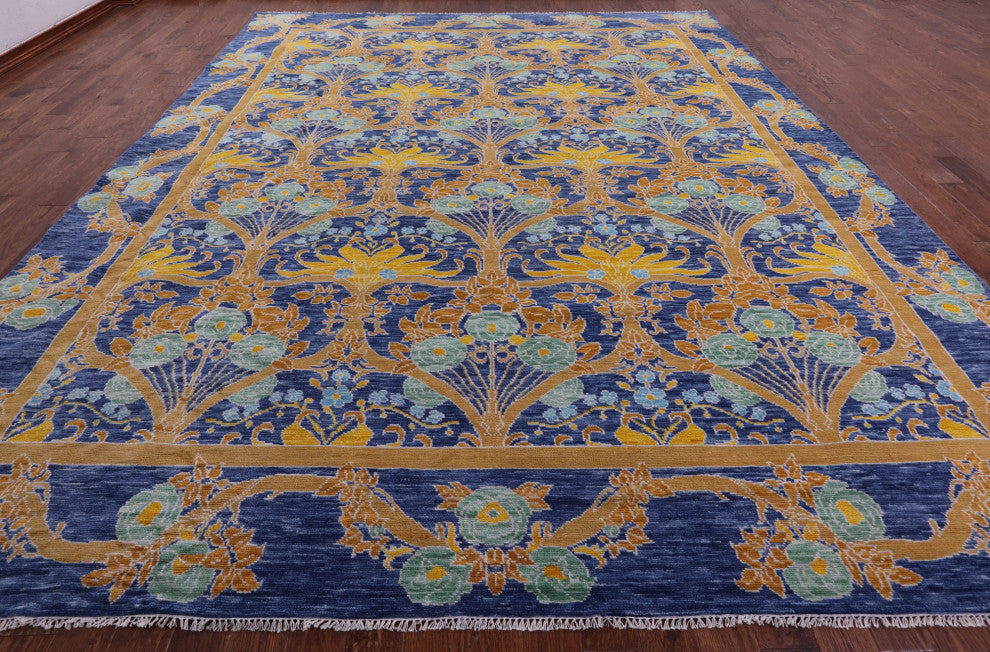 12' 0" X 14' 11" William Morris Hand-Knotted Wool Rug - Q14934