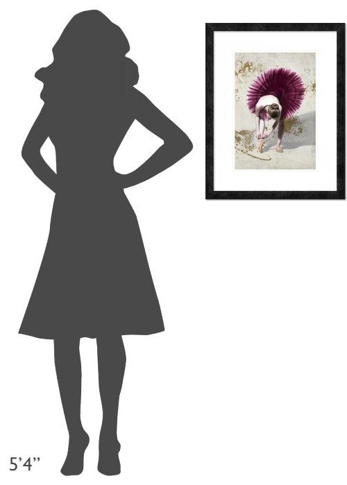 "Purple Ballerina" Framed Digital Print by Teo Rizzardi, 20"x26"
