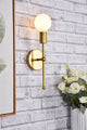 Kayla 1-Light Brass Wall Sconce