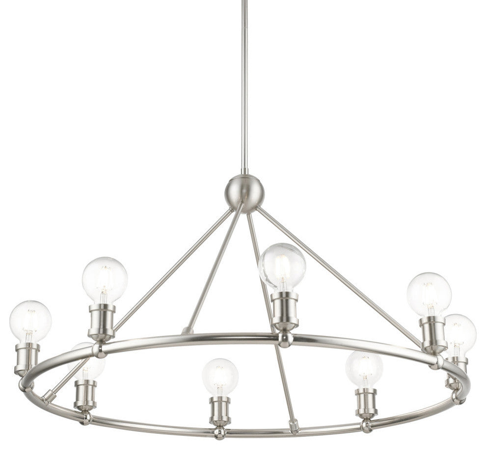 Lansdale 8 Light Brushed Nickel Chandelier