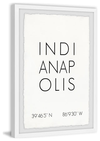 "Indianapolis" Framed Painting Print, 30x45