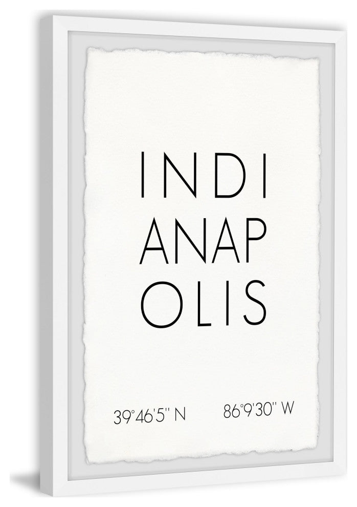 "Indianapolis" Framed Painting Print, 30x45