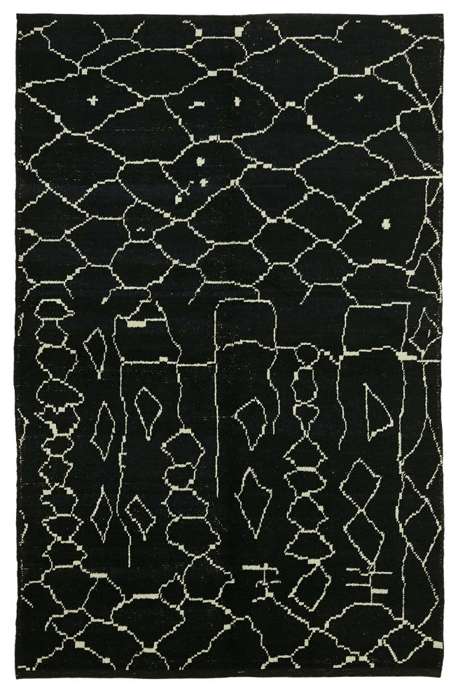 Rug N Carpet - Handmade Unique 6' 5'' x 9' 9'' Moroccan Area Rug