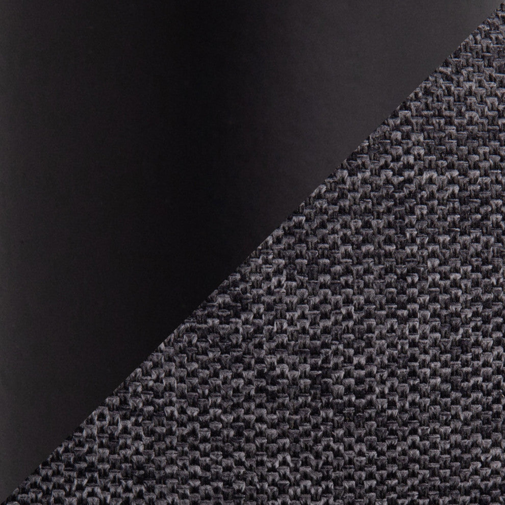 Ashland Chair, Black Steel, Charcoal Fabric