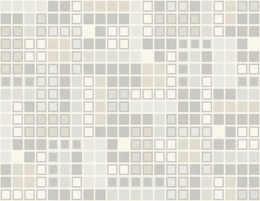 Bantry Light Gray Geometric Wallpaper Bolt