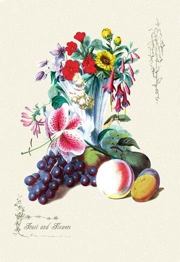 Fruit and Flowers - Canvas Poster 20" x 30"