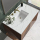James Martin Marcello Bath Vanity, Chestnut, 36", Ethereal Noctis, Three-Hole