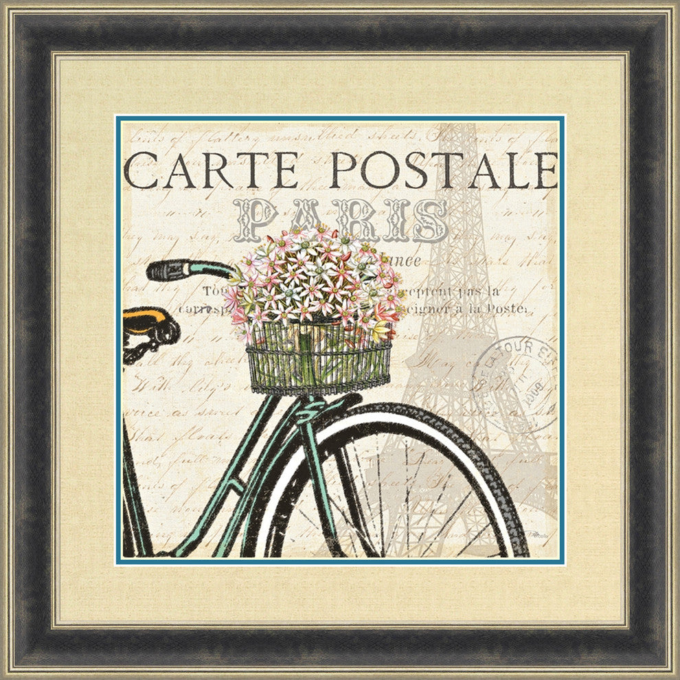 "Paris Ride I" By Pela Studio, Framed Wall Art, Ready to Hang