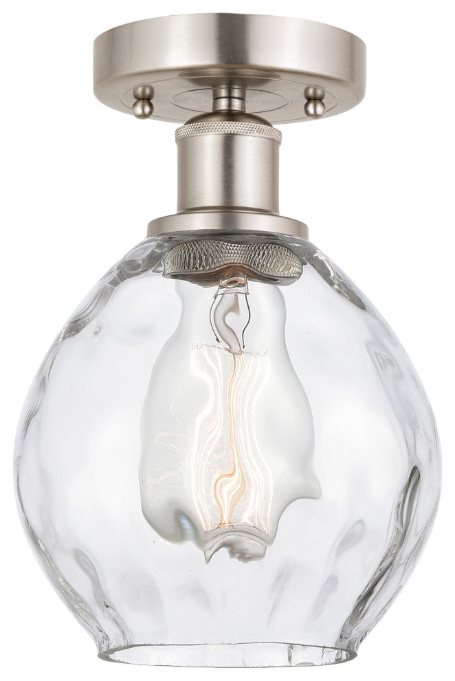 Innovations 616-1F-SN-G362 Waverly 1 Light Semi-Flush Mount Brushed Satin Nickel