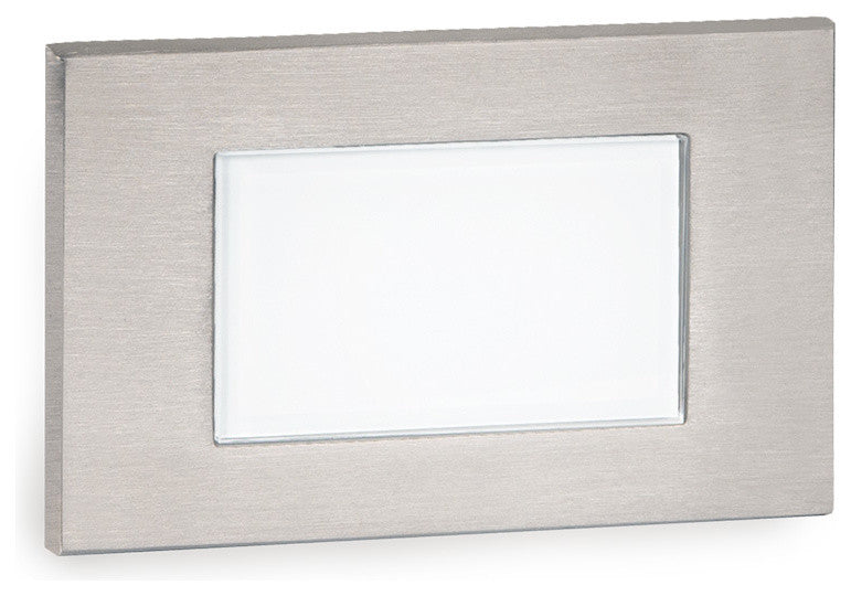 LED Low Voltage Diffused Step and Wall-Light Amber, Stainless Steel