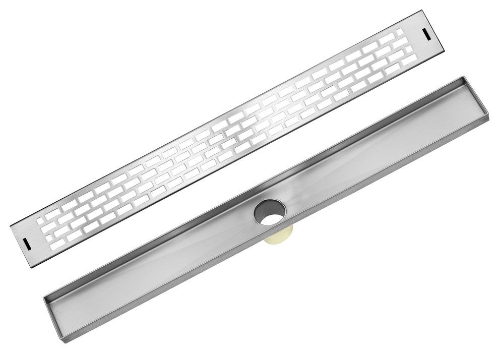 LUXE Subway Grate Linear Drain, 30"