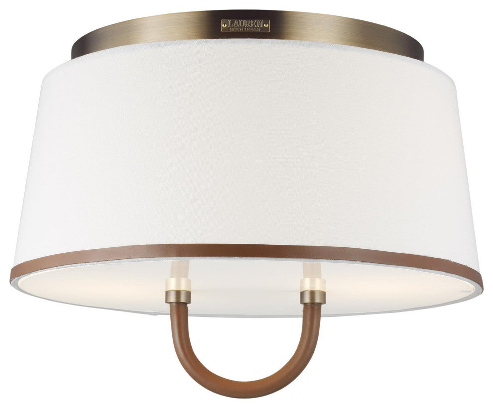 Katie Medium Flush Mount, Time Worn Brass