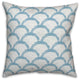 Blue Scallops 18x18 Indoor/Outdoor Pillow