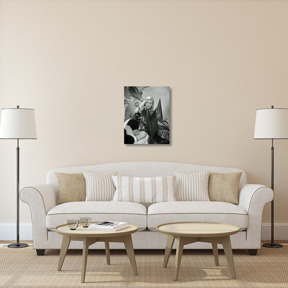"I Married a Witch - Veronica Lake" Canvas Giclee, 24"x30"