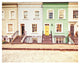 "Chelsea Houses All Lined Up" Digital Paper Print by Keri Bevan, 22"x18"