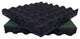 Rubber-Cal Eco-Safety Interlocking Tiles, 2.5", Black, 16 Pack