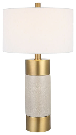 Uttermost Adelia Ivory and Brass Table Lamp