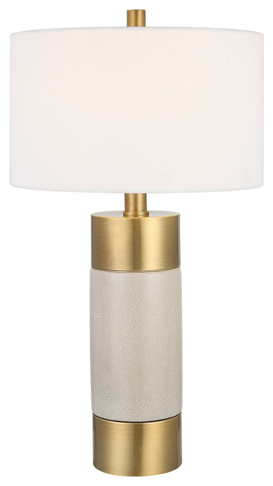 Uttermost Adelia Ivory and Brass Table Lamp