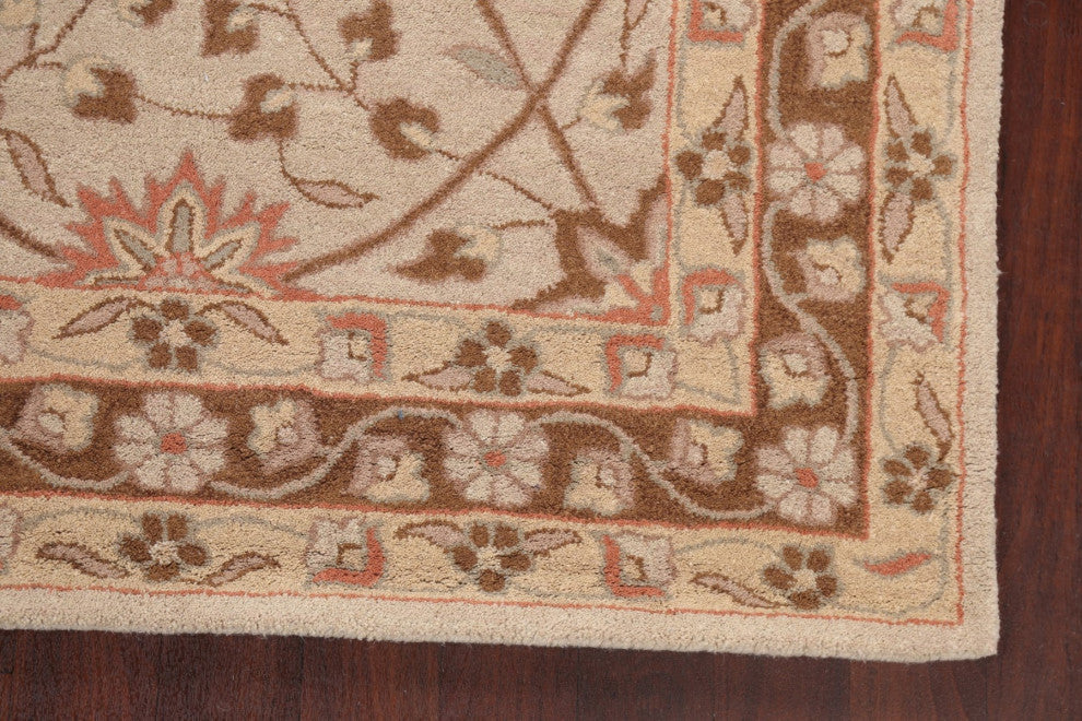 Floral Oriental Area Rug Hand-tufted Traditional Wool Carpet 5x8