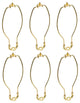 Aspen Creative 20007-16, 10" Heavy Duty Lamp Harp With Saddle Polished Brass 6Pk