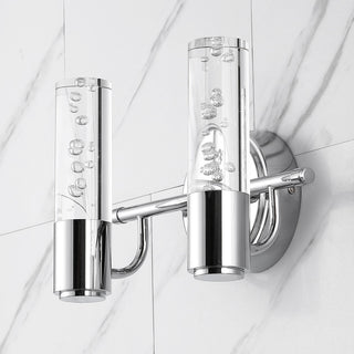 Bolha Bubble Acrylic/Iron Integrated LED Vanity Light, Chrome, 2 - Light(s)