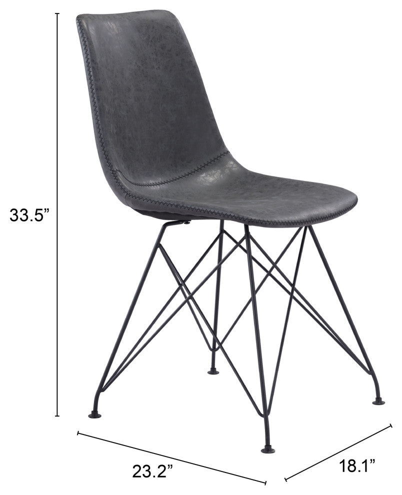 Pelham Dining Chair (Set of 4) Vintage Black