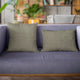 Slate Grey Kona Embroidery Luxury Throw Pillow, Double sided 20"x26" Standard