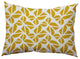 Kaleidoscope Graffiti Accent Pillow, Mustard, 14"x20"