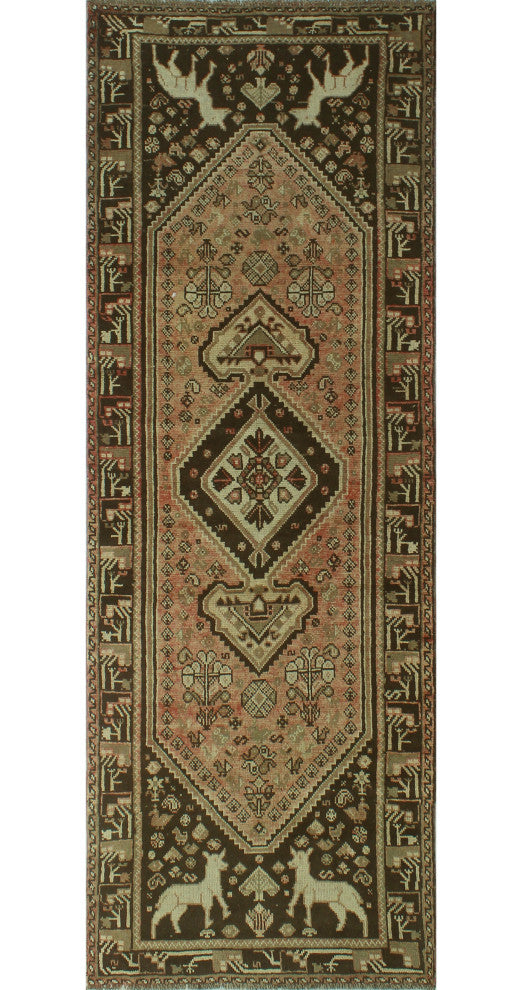 Fine Vintage Distressed Stella Rust Rug
