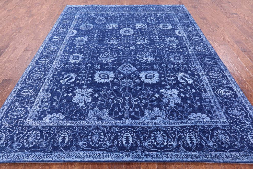 Persian Hand-Knotted Wool & Silk Rug 8' 2" X 10' 1" - Q13693