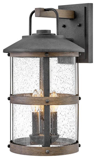 Hinkley Lakehouse Medium Wall Mount Lantern, Aged Zinc