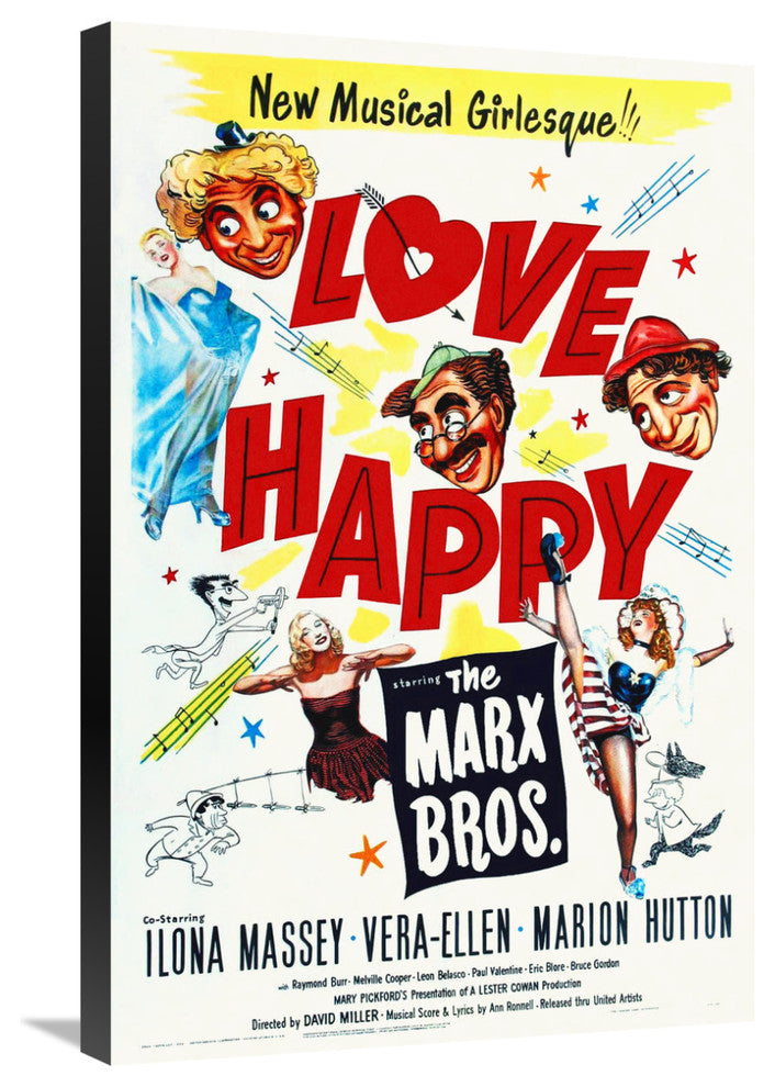"Marx Brothers - Love Happy 03" Canvas by Hollywood Photo Archive, 20x30"