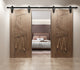Vancleef Sliding Barn Door Hardware for Double Door, Imperial Design, 16''