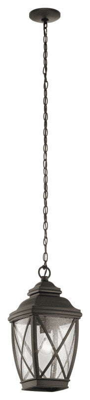 Kichler Tangier 1 Light Outdoor Hanging Pendant in Olde Bronze