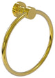 Foxtrot Towel Ring, Polished Brass