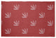 Feather Pattern Spring Chenille Rug, Ligonberry Red, 4'x6'