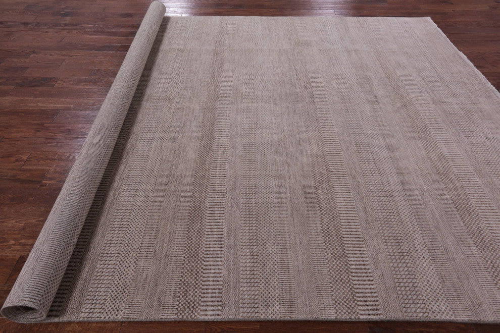 9' 1" X 11' 10" Savannah Gabbeh Hand-Knotted Wool and Silk Rug Q8434