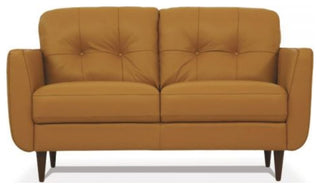54956 Loveseat, Camel Leather