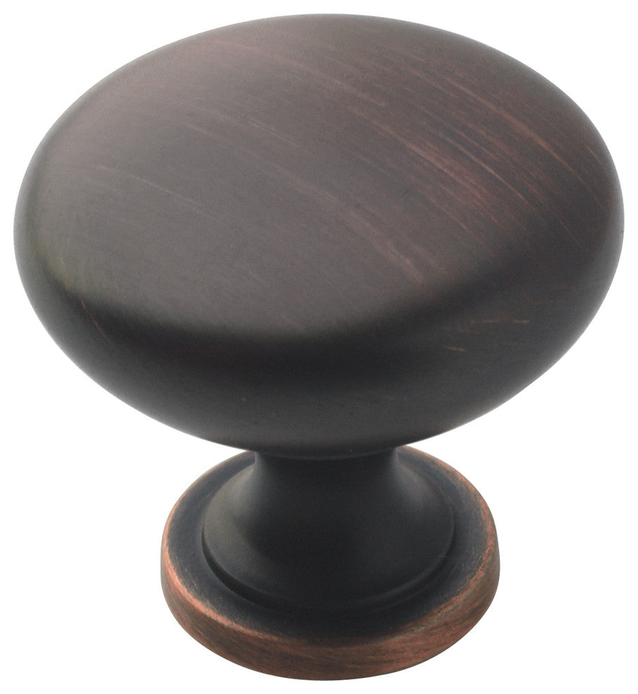 Amerock Knob 1 1/4'' Diameter, Oil Rubbed Bronze