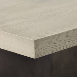 Abbey Concrete and Grey Oak Wood Console Table