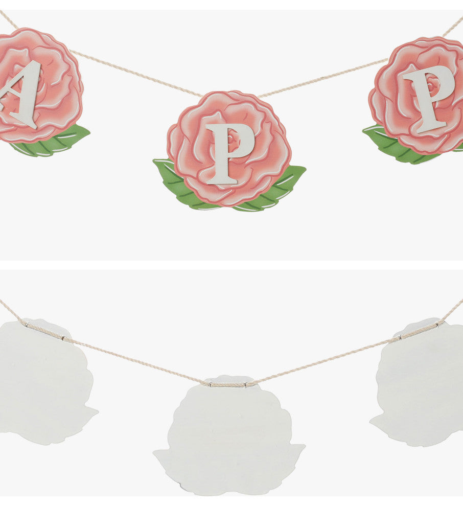 Happy Mothers Day Wooden Garland, 2-Piece Set