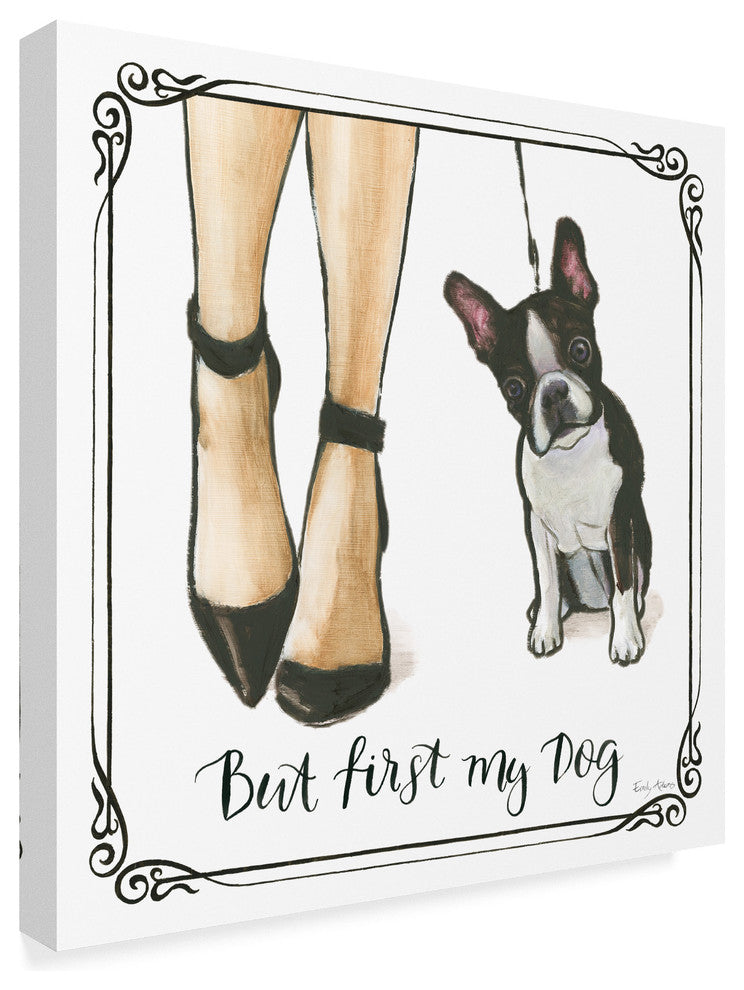 Emily Adams 'Furry Fashion Friends Puppy' Canvas Art