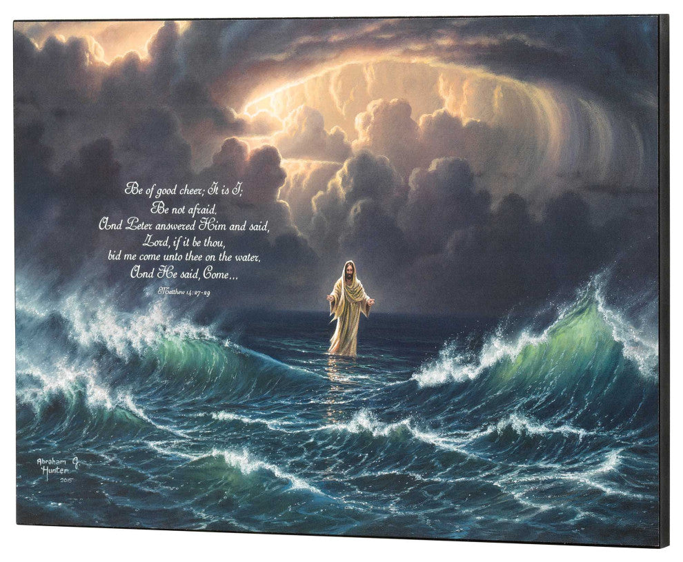 Wall Plaque, Be Not Afraid Matt.14:27-29