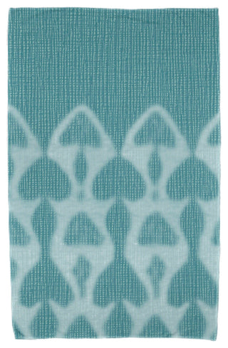 Watermark, Geometric Print Beach Towel, Teal