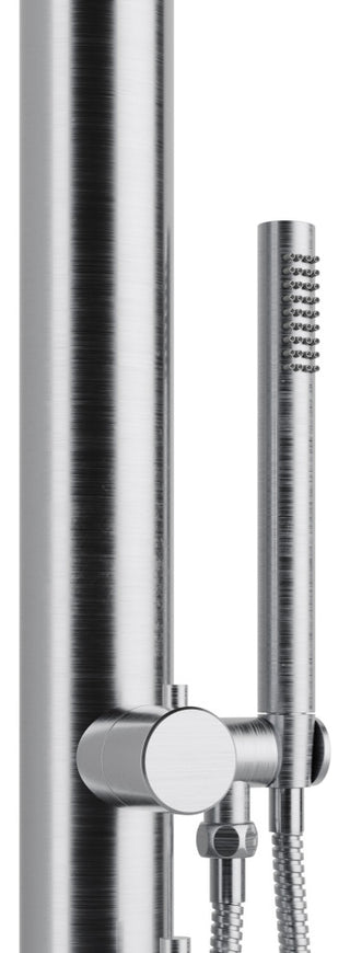 PULSE 1055-SSB Wave Outdoor Shower System In Brushed Stainless Steel
