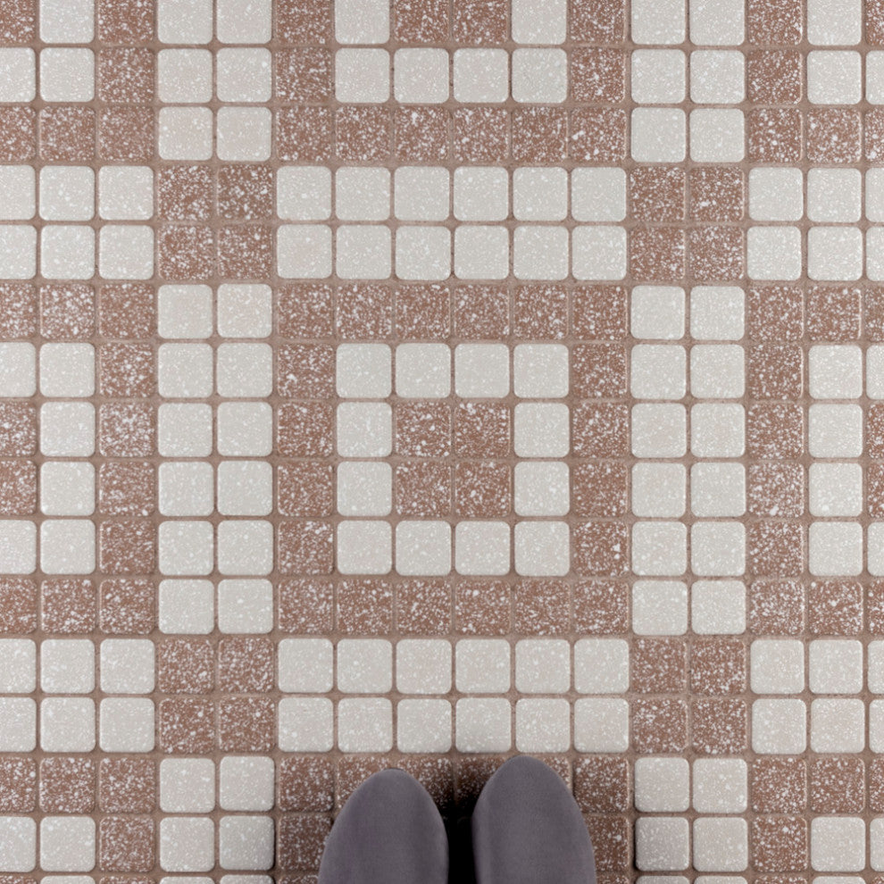 Crystalline Market Square Beige Porcelain Floor and Wall Tile