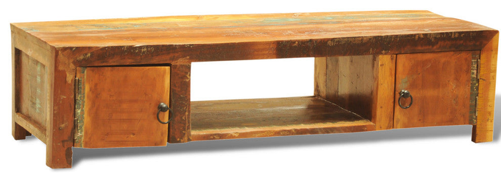 vidaXL TV Stand TV Unit Sideboard Cupboard with 2 Doors Reclaimed Wood Vintage