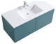 Balli 48'''' Single Sink Wall Mount Modern Bathroom Vanity, Teal Green