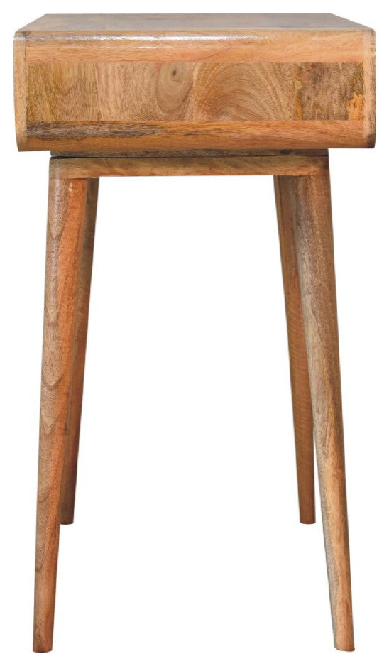 Curved Oak-ish Writing Desk