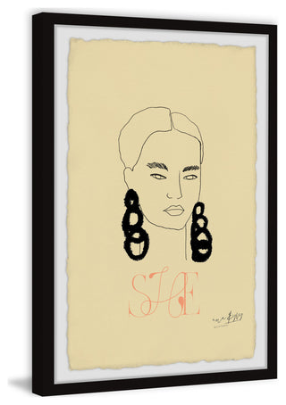 "Just a Girl" Framed Painting Print, 20x30